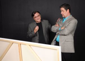 Marc (l- Mark Scharf) examining "The Antrios" with Serge (r- Steve Shriner)