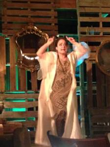 Nina Kauffman as Aimee Smple McPherson in Stillpointe Theatre Initiative's production of Vanishing Point.