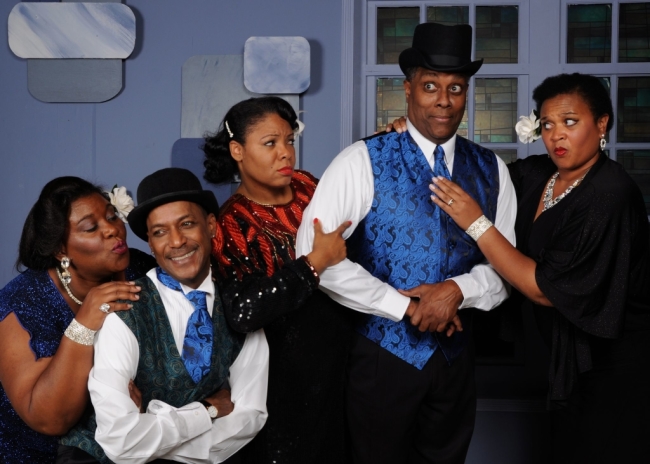 The joint is jumpin' over at the Vagabond Players! The cast of Ain't Misbehavin' featured left to right: Melissa Broy Fortson, Timoth David Copney, Brenda D. Parker, Kevin Sockwell, and Michelle Bruno.