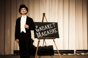 Mark Jaster welcomes audiences to The Cabaret Macabre