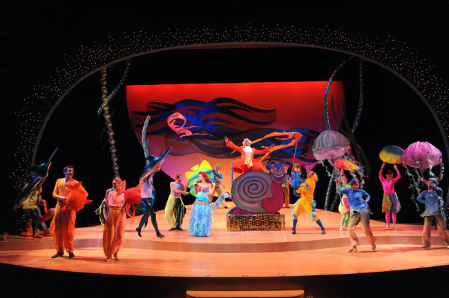 "Under the Sea" in Olney Theatre Center's production of DISNEY'S THE LITTLE MERMAID.