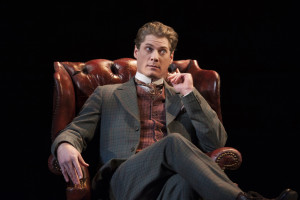 Gregory Wooddell as Sherlock Holmes in Ken Ludwig’s Baskerville: A Sherlock Holmes Mystery at Arena Stage at the Mead Center for American Theater, January 16-February 22, 2015.