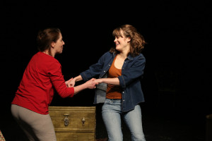 Susan (L- Marianne Angelella) and Sarah (Kathryn Zoerb) prepare for "The Summer of Susan and Sarah" 