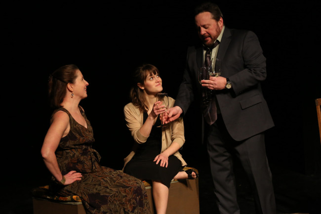 Susan (L- Marianne Angelella) Sarah (C- Kathryn Zoerb) and Mike (R- Lance Lewman) 