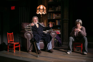 The Professor (L- John Lescault) and Babs (R- Naomi Jacobson)