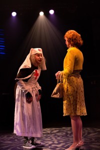 David James (Left) as Grandma Addams and Elizabeth Rayca (Right) as Alice Beineke