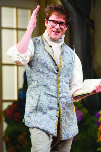 Christian Conn as Damis in the Shakespeare Theatre Company’s production of David Ives’s The Metromaniacs