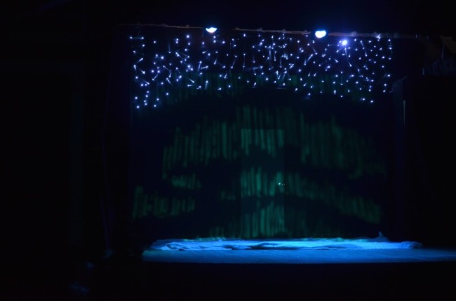 The Aurora Borealis over 'Almost, Maine' (Lights Designed by Charles Danforth) 