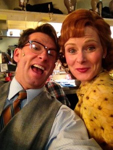 Mal Beineke (L- Darren McDonnell) and wife Alice (R- Elizabeth Rayca) are a NORMAL happy couple. They even take selfies in their down time. 