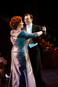 Norma Desmond (L- Katie McManus) and Joe (R- Joshua Redford) dance before New Year's in Sunset Boulevard