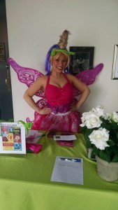 Christina Napp as Sugar Plum Fairy, preparing to open the house for a Shrektacular show!
