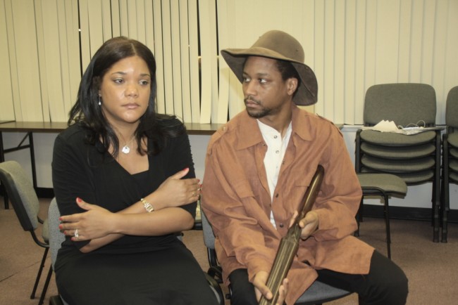 Fannie Dove (L- Lolita Marie) and Wil Parish (R- Darius McCall) 