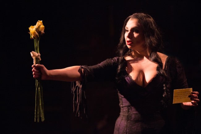 Priscilla Cuellar as Morticia Addams