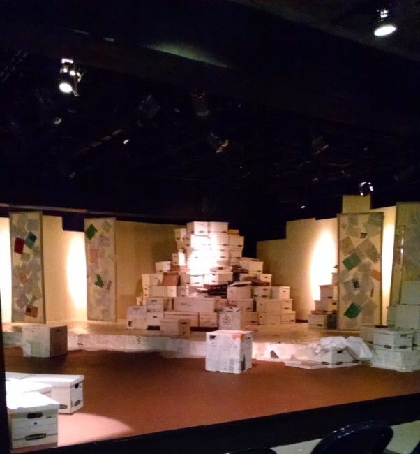 The set of The Language Archive at Silver Spring Stage, designed by Bill Brown