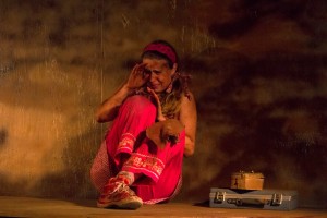 Ann Fraistat as Her in Dry Bones Rising by Cecelia Raker at Venus Theatre