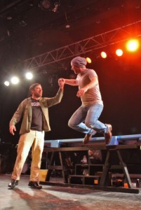 Rehearsal photo of Godspell at Silhouette Stages