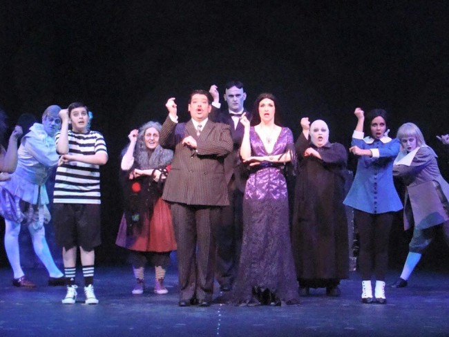 The Dundalk Community Theatre cast of The Addams Family