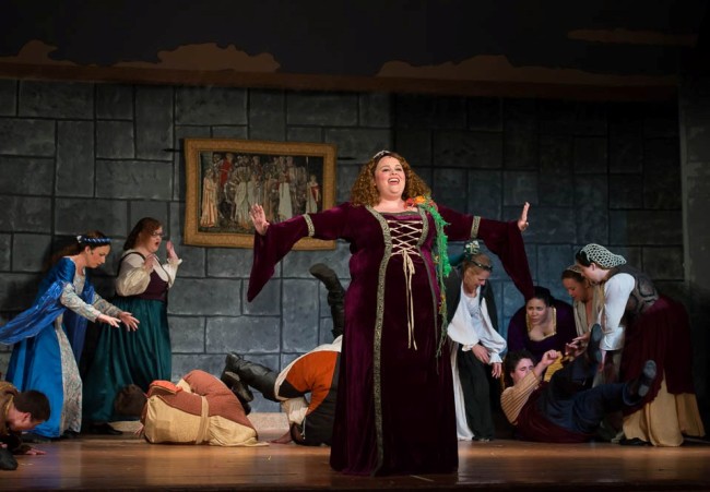 Amy E. Haynes as Princess Winnifred in Once Upon a Matress at Saint Gabriel Miracle Players