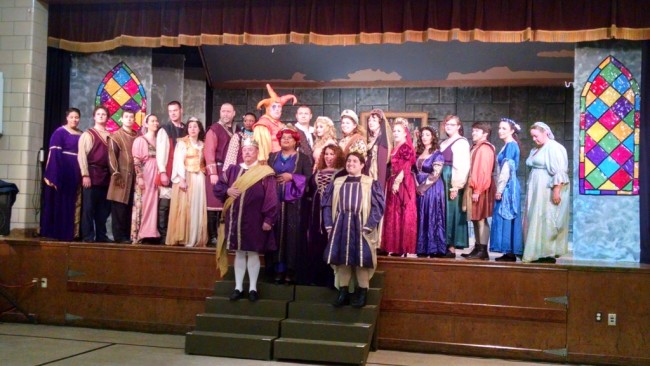 The Cast of Saint Gabriel Miracle Players' "Once Upon A Mattress" 