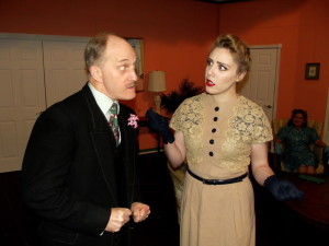 James McDaniel as Dunalp (left) and Lea Scherinir as Murphy (right) in PGLT's Suite Surrender