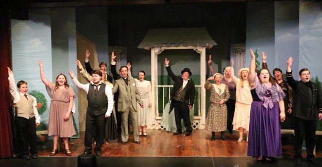 The cast of The Sorcerer at The Salem Players