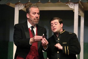 Tim Van Sant as The Sorcerer- John Wellington Wells (left) and David Hill as Alexis (right) in The Sorcerer at The Salem Players