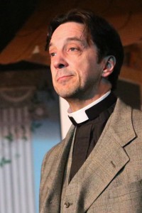 Jim Knost as Dr. Daly, the Vicar of Ploverleigh in The Sorcerer at The Salem Players