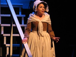 Satina Maiolatesi as Abigail Adams in 1776 at Toby's Dinner Theatre