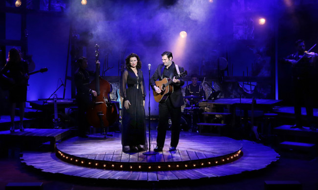 Katie Barton and Ben Hope in Ring of Fire: The Music of Johnny Cash at Infinity Theatre Company