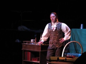 Jeffrey Shankle as John Adams in 1776 at Toby's Dinner Theatre