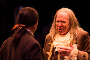 Jeffrey Shankle as John Adams (left) and John Stevenson as Ben Franklin (right) 