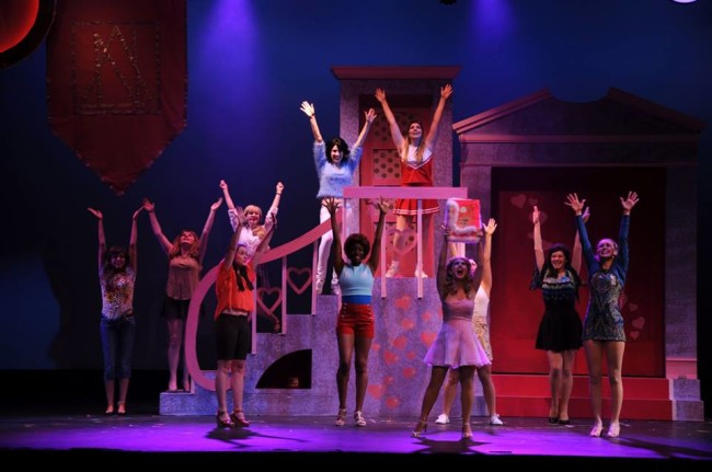 The Daughters of Delta-Nu in Legally Blonde