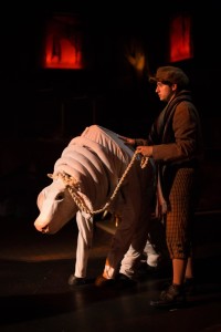 Alex Beveridge (left) as Milky White and Jimmy Mavrikes (right) as Jack