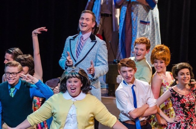 The cast of Hairspray at Purple Light Theatre Company