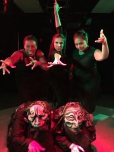 (top row L to R) The Witches: Lakeisha Harrison, Vivian Allvin, and Tara Cariaso. (bottom row) Shadow Witches: Jennifer Berry and Leticia Monet