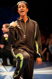 Garrett Zink as Luke in Altar Boyz at Spotlighters Theatre