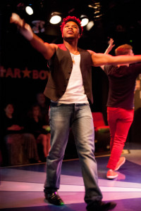 Darnell Davis as Matthew in Altar Boyz at Spotlighters Theatre