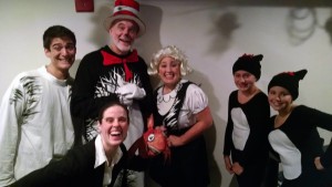 The cast of The Cat in the Hat after their show at MET