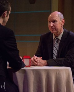 Phil Hansel as Tom Duffy in Farragut North at Milburn Stone Theatre