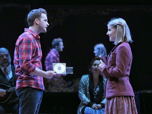 Stuart Ward (left) as Guy and Dani de Waal (right) as Girl in Once, now performing at The Kennedy Center