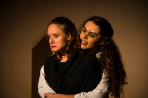 Martha Robichaud (left) as Shadow and Erica Burns (right) as Devon in A Little Bit Not Normal