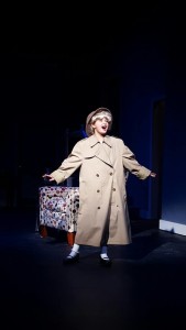 Kaitlyn Wise as Tina Denmark in Ruthless! The Musical at Dundalk Community Theatre