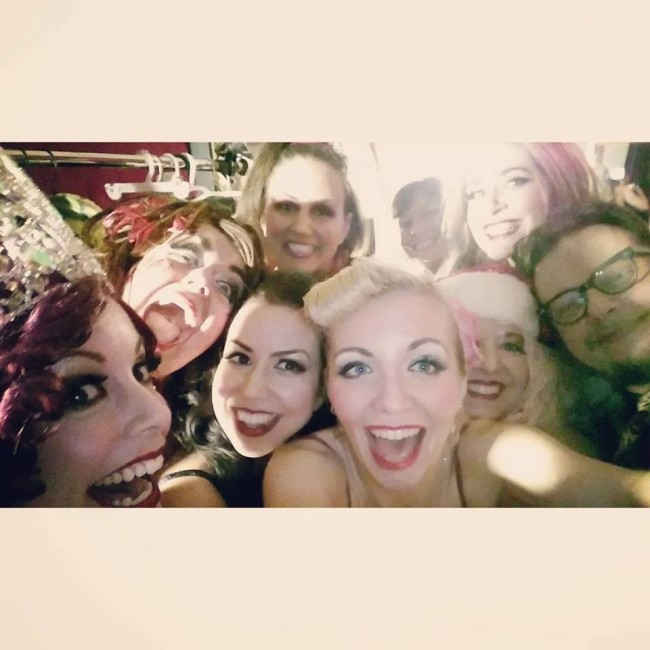 Backstage Selfie with all of the "Calendar Girls" at Yellow Sign Theatre