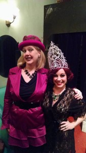 TheatreBloom Reporter Amanda Gunther (left) with Ruby Rockafella (right) post Calendar Girls at Yellow Sign Theatre
