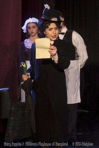 Ilyssa Rubin as Mary Poppins in Mary Poppins at Children's Playhouse of Maryland