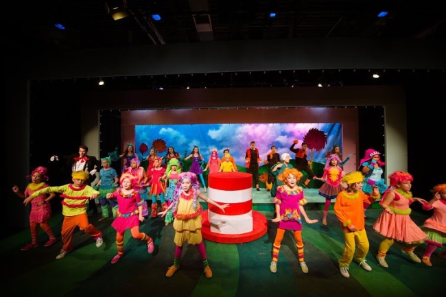 The cast of Seussical at NextStop Theatre