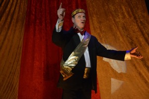 Steven Shriner as Mr. Memory in The 39 Steps