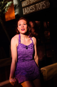 Teresa Dansky as Ensign Nellie Forbush in South Pacific at Toby's Dinner Theatre