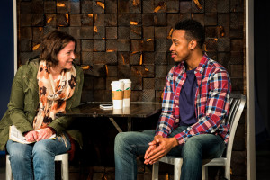 Megan Anderson (left) and Keith L. Royal Smith (right) in Under the Skin at Everyman Theatre