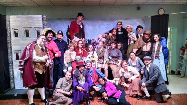 A portion of Third Wall Productions' cast of Oliver!